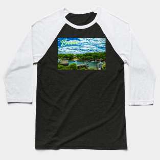 Harbor in Bristol Maine Baseball T-Shirt